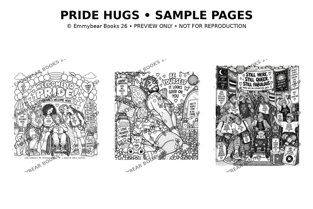 Pdf Pride hugs coloring book