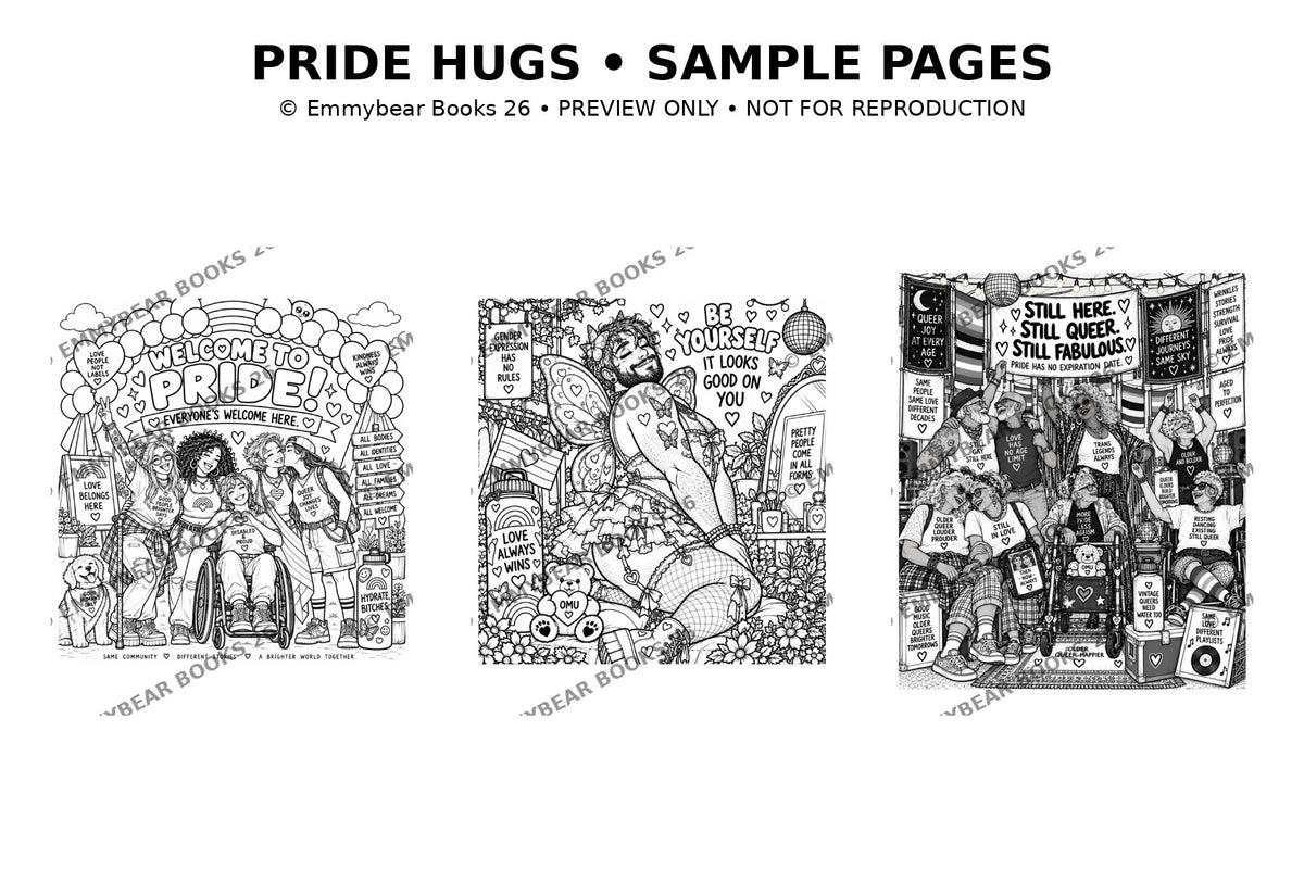 Pdf Pride hugs coloring book