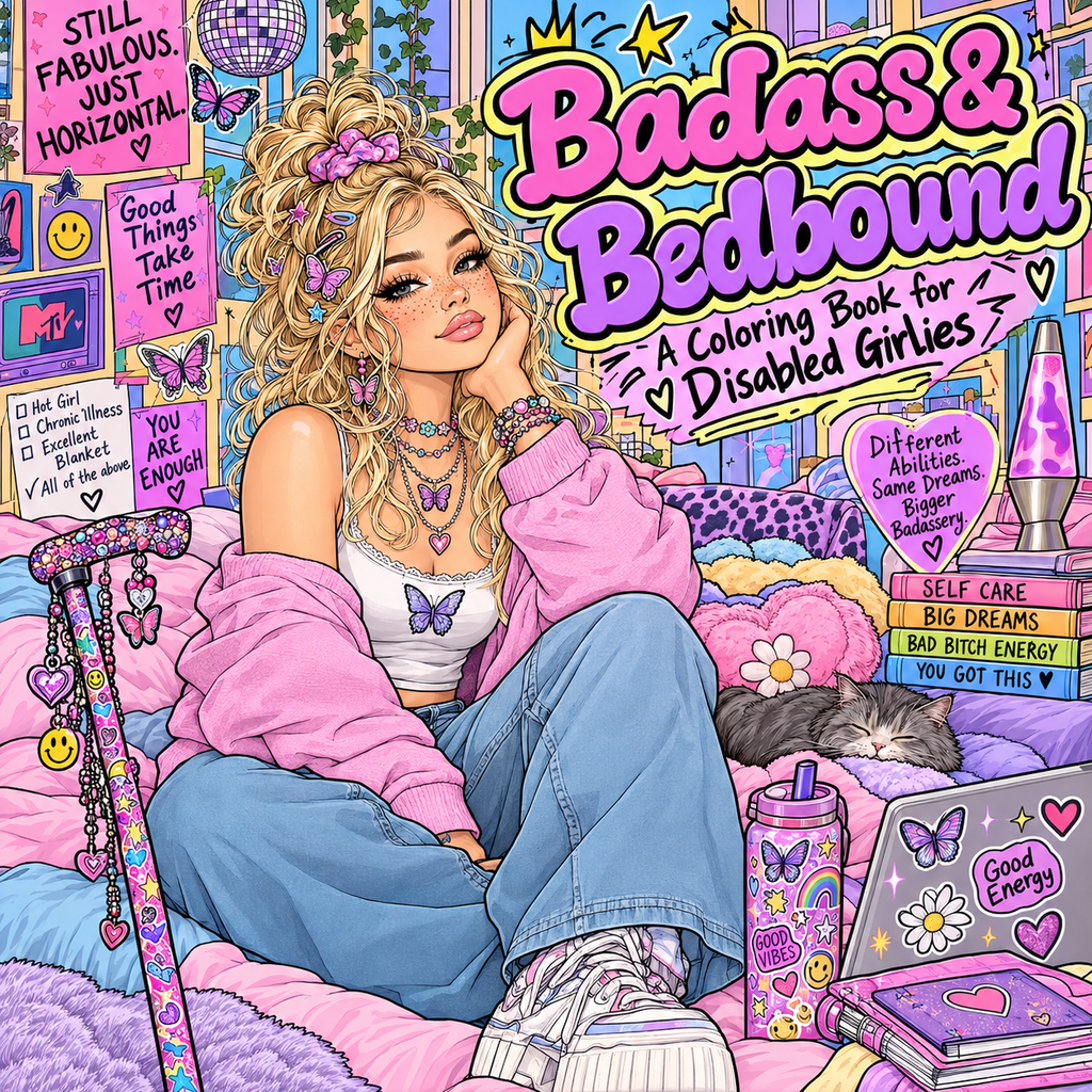 Pdf Badass and bedbound coloring book