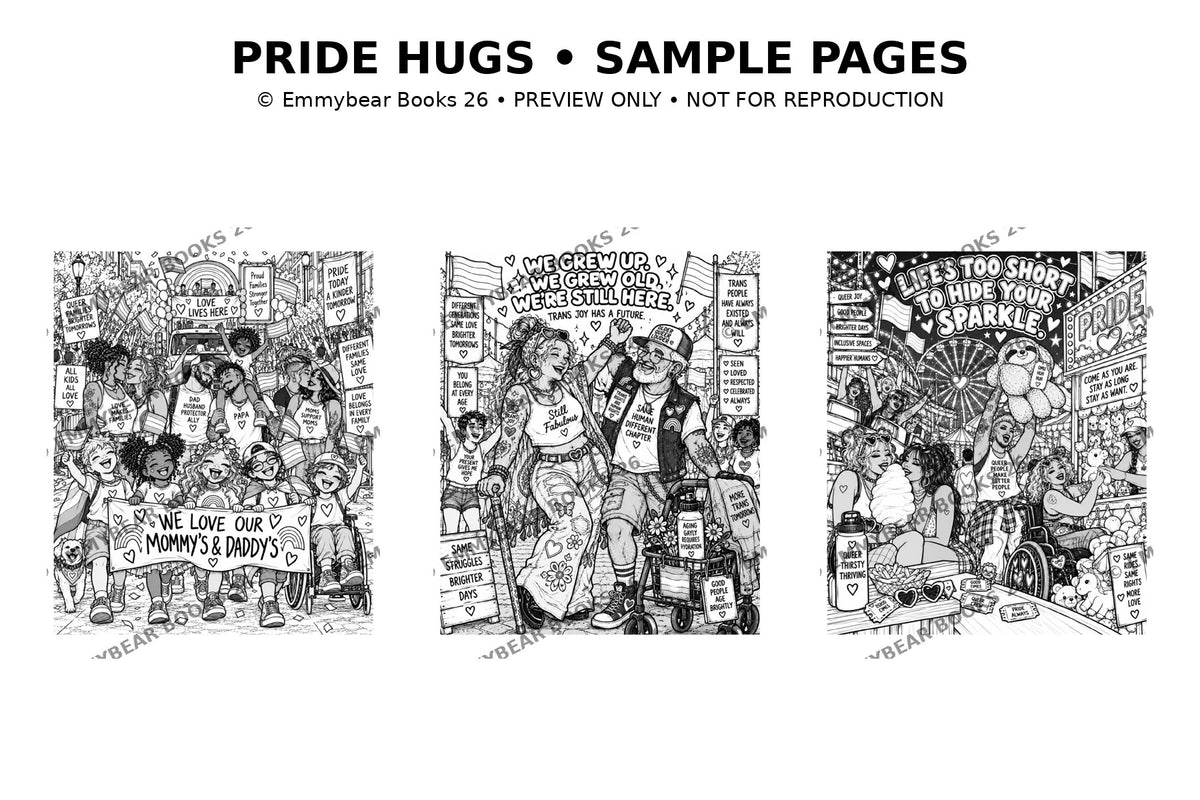 Pdf Pride hugs coloring book